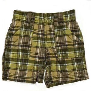 Carter's Boys Green Plaid Shorts - 2T EUC